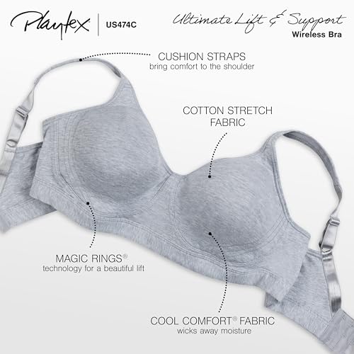 Women's Wireless Full-Coverage T-Shirt Bra C484
