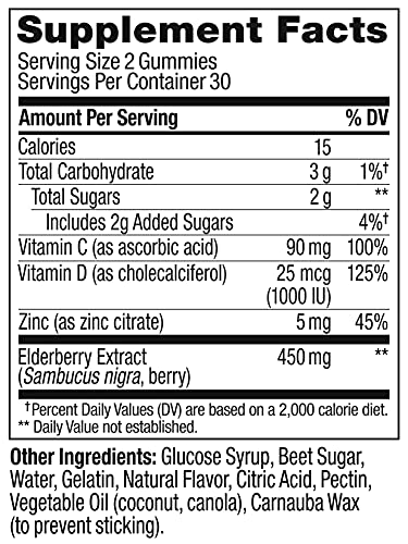 Elderberry Immune Gummies, 36 Count T650441