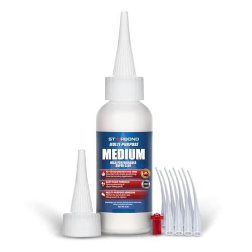 Thin, Medium, Thick CA Glue with Activator Bundle for Woodworking, Hobby Models, 3D Printing C426