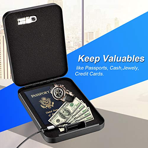 Portable Pistol Safe for Travel and Car V391214