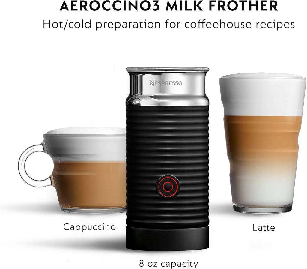 Coffee and Espresso Machine with Milk Frother, Matte Black T565797