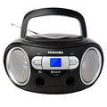 Toshiba TY-CWS9(K) Portable CD Bluetooth Boombox with AM/FM Stereo and Aux Input, Black