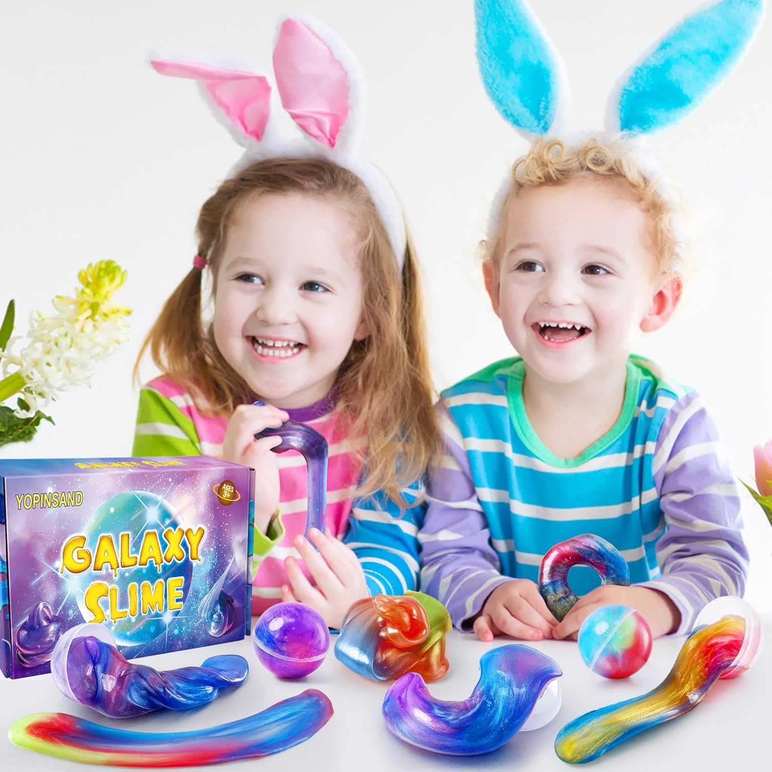 Slime Kit, 24 Slime Ball Party Favors for Kids, Stretchy & Non-Sticky E1127