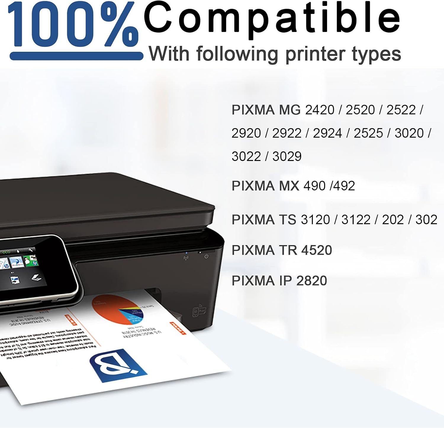 Ink Cartridges for Canon Printers (2 Black, 1 Tri-Color) R72651