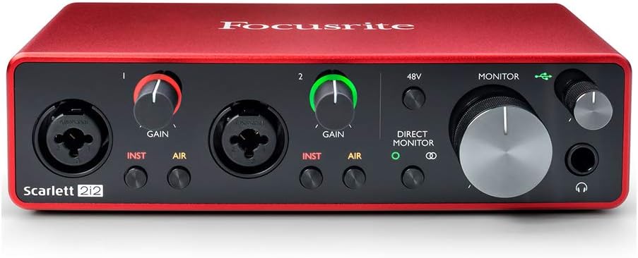 USB Audio Interface with Pop Filter and XLR Cable Z119592