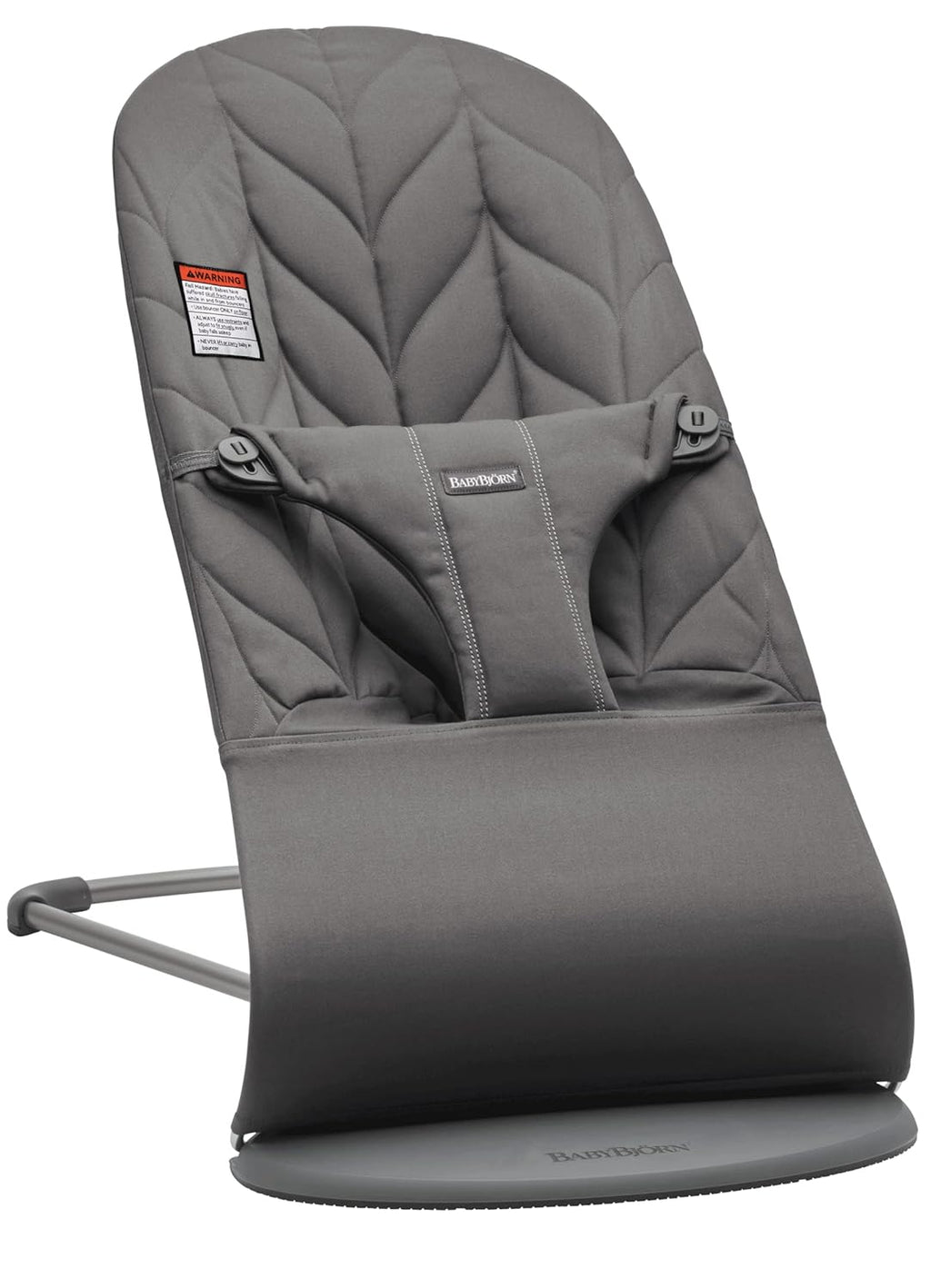 BabyBjörn Bouncer Bliss, Cotton, Petal Quilt, Anthracite