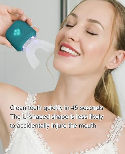 U-Shaped 360° Automatic Ultrasonic Toothbrush, IPX7 Waterproof, Wireless Charging J879504