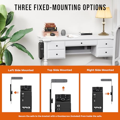 Mounted Gun Safe with Biometric Fingerprint or Keypad Lock H31167