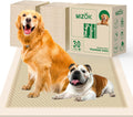 Bamboo Dog Pads Odor Eliminating 28x34in Extra Large Dog Training Pads, 8 Cups Super Absorbent Leak-Proof Dog Pee Pads with Adhesive Tabs, Disposable (30 Counts)