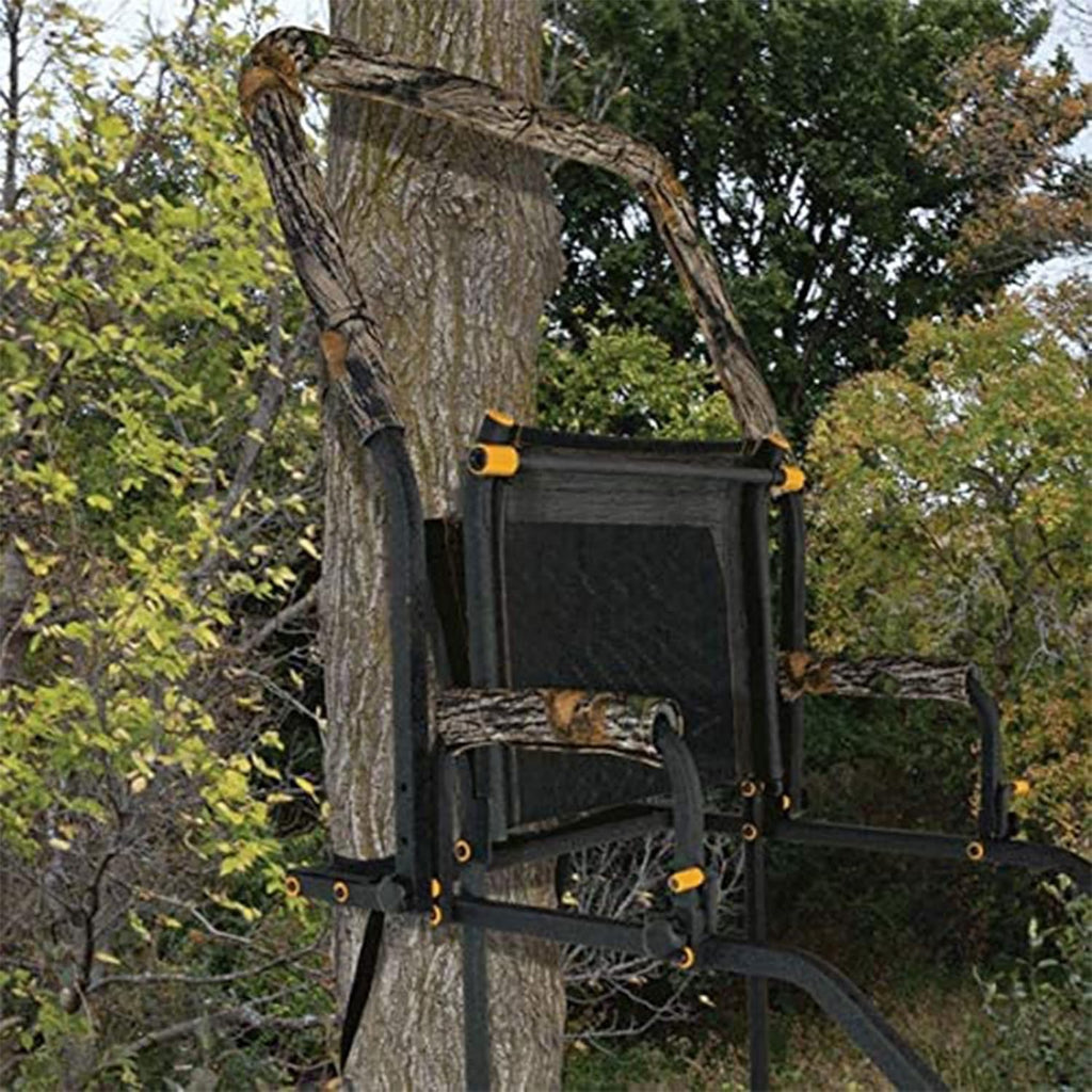 Hunting Climbing Ladder Tree Stand, 17 ft, 1-Person, Black L18653