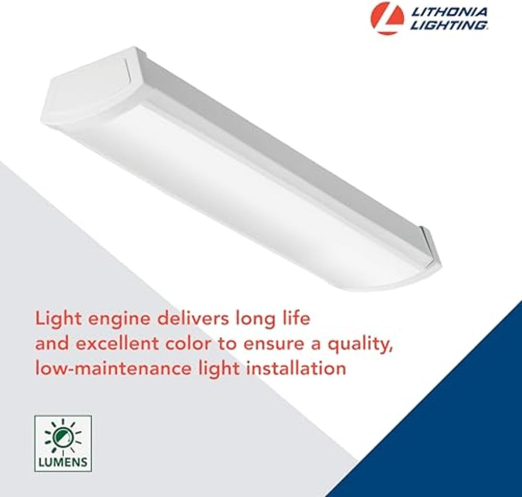 LED Flush Mount Ceiling Light, 4-Foot Linkable Wraparound Fixture Y872474