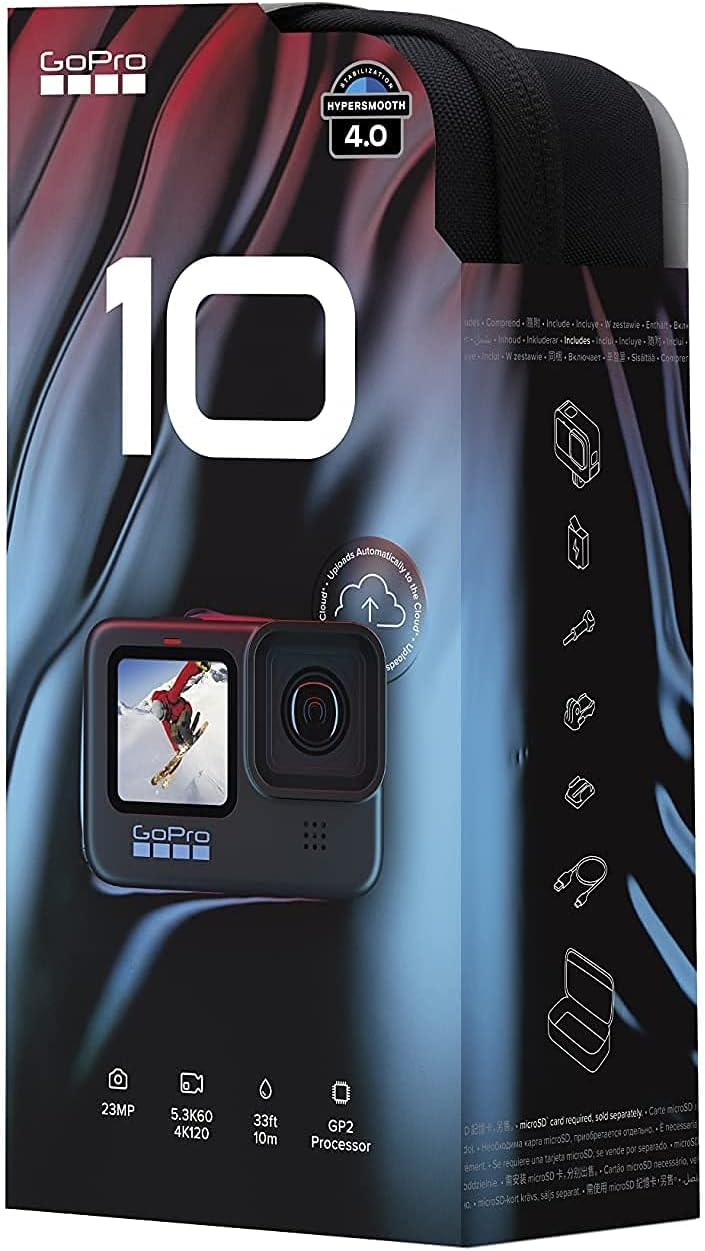 HERO10 Camcorder Black with Memory Card, Batteries, Charger and Case L34761