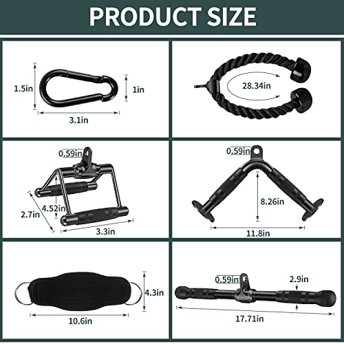 Steel Cable Machine Attachments for Home Gym Triceps Lat Pulldown D68591