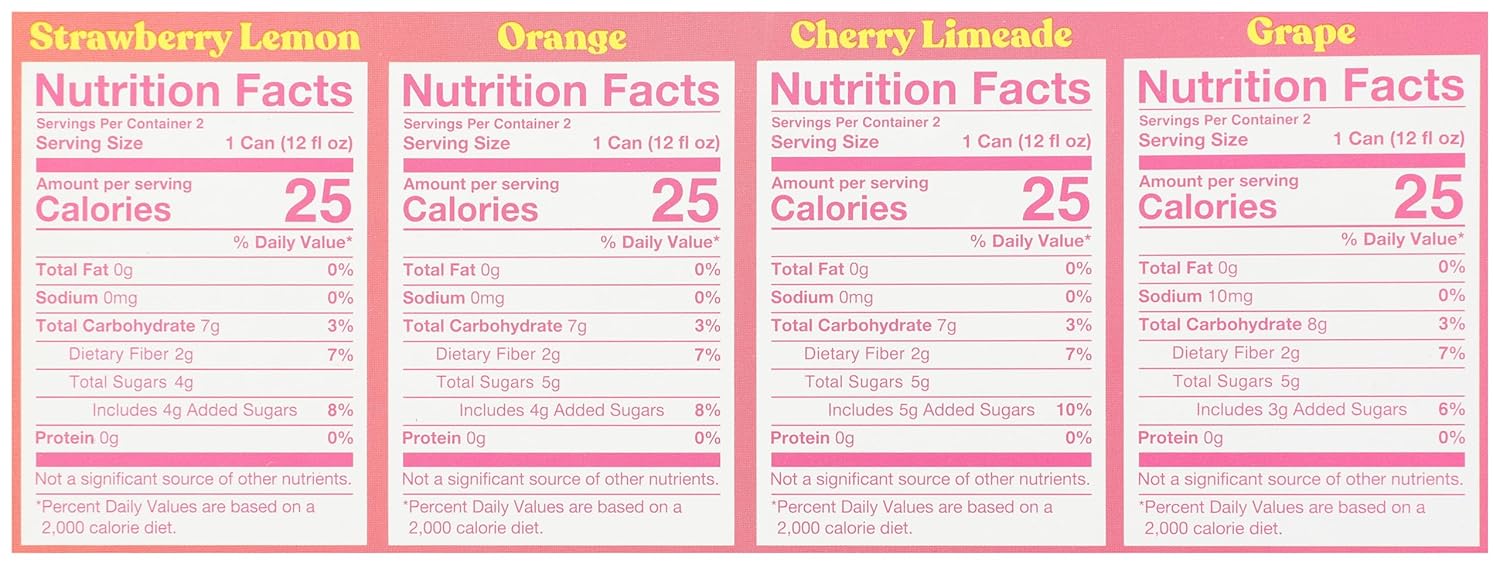 Probiotic Soda Variety Pack, 12 oz, 8 Count Z970480