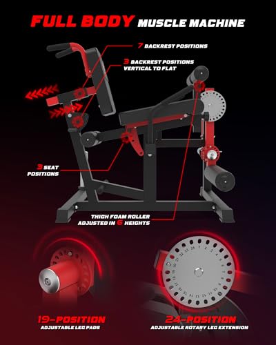 Leg Extension and Curl Machine for Home Gym Leg Workout J4213