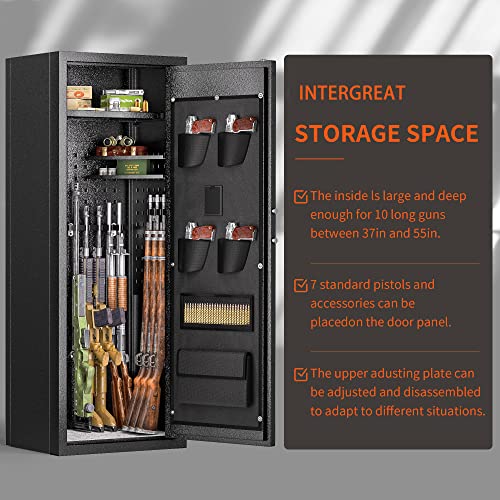 Tall Gun Safe for Rifles and Shotguns with Removable Shelf W4485