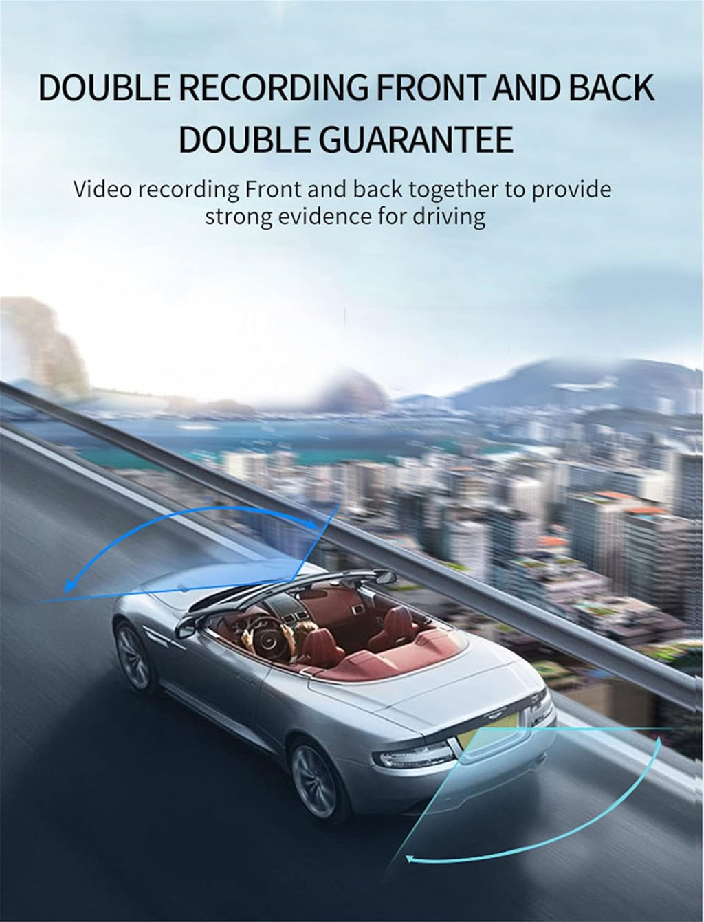 Dash Cam 1080P for Cars with 170° Wide Angle and Night Vision S5168