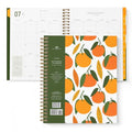 Bright Day Calendars Planner Yearly Monthly Weekly Daily Large Calendar Organizer, Spiral Bound Dated Agenda Flexible Cover Notebook, June 2023 - July 2024, 9 x 7.5, Happy Planner Tropical Leaves