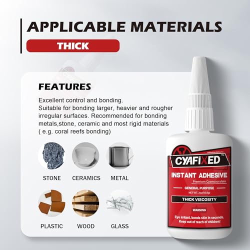 Thick Viscosity Cyanoacrylate Instant Glue, 4 oz. J63903