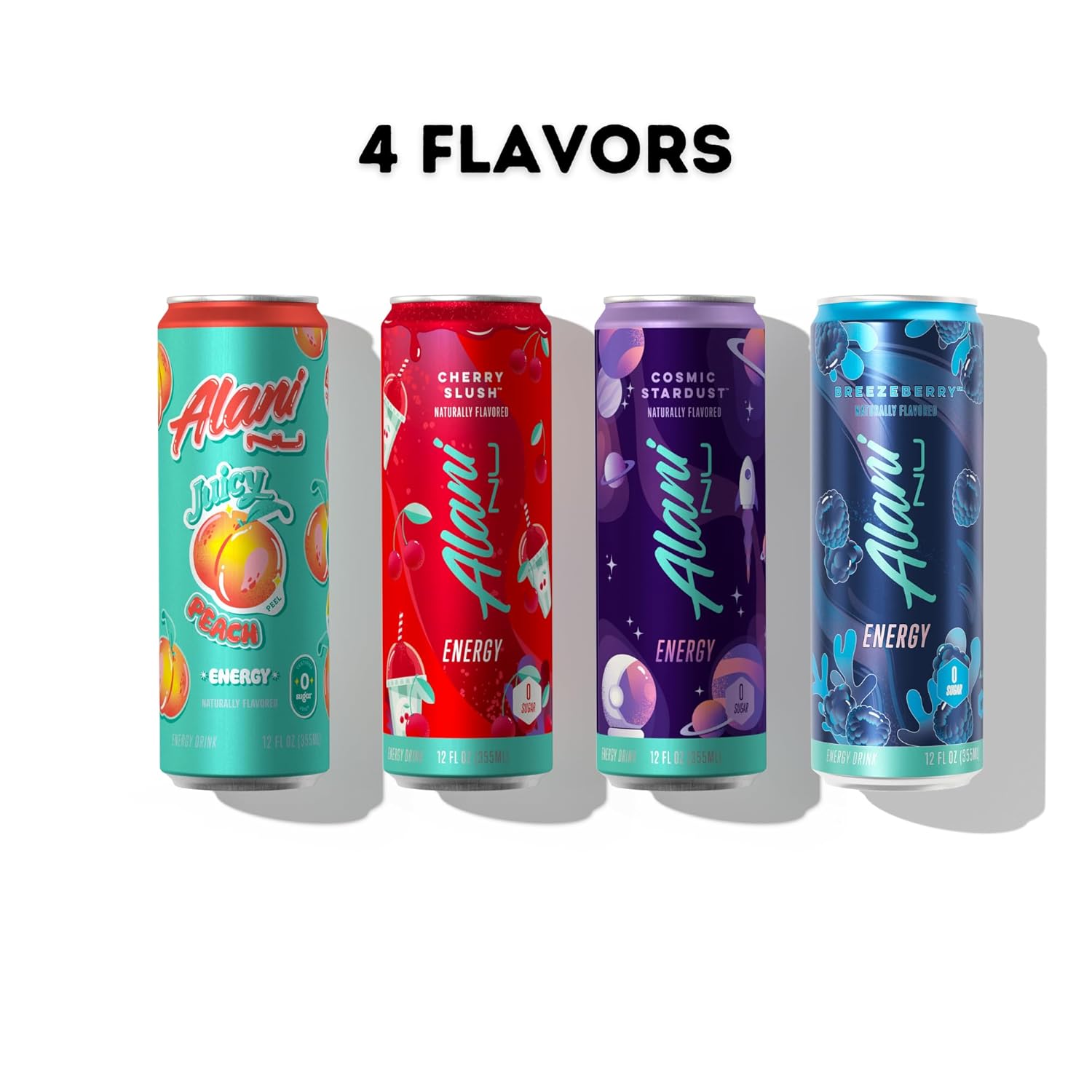 Energy Drink Variety Pack 12 Fl Oz Cans (6 Pack), Low Calorie, Sugar Free, 200mg Caffeine K83424