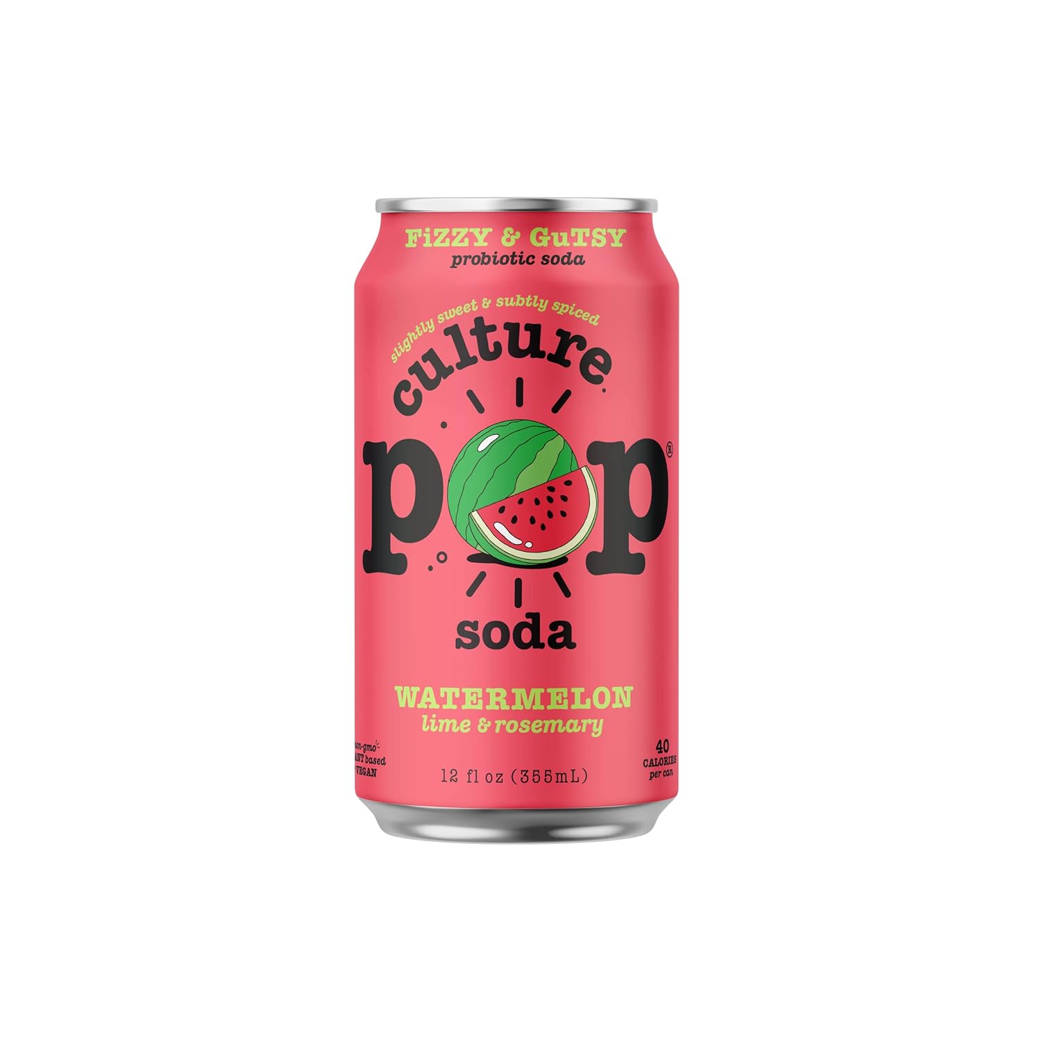 Sparkling Probiotic Soda, 12 Fl Oz Cans, Variety Pack of 5 T31874