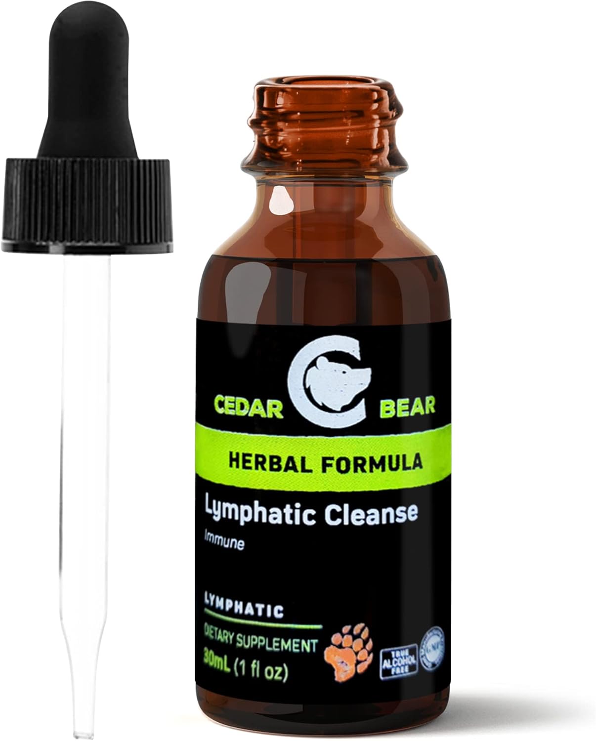 Lymphatic Cleanse Immune Support Drops, Alcohol-Free Liquid Herbal Supplement, 1 fl oz Q76644