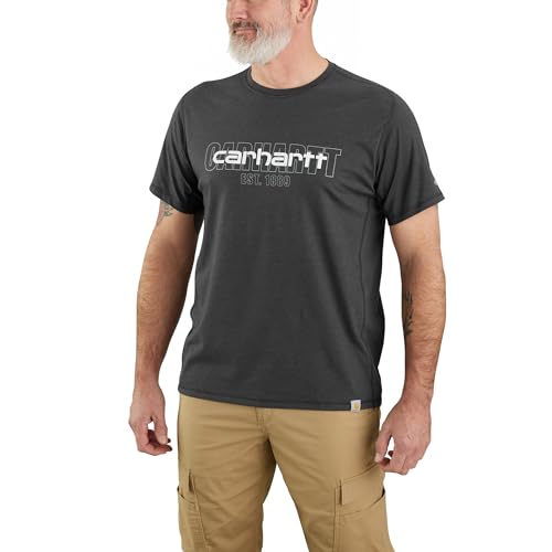 Carhartt Men's Force Relaxed Fit Midweight Short-Sleeve Logo Graphic T-Shirt