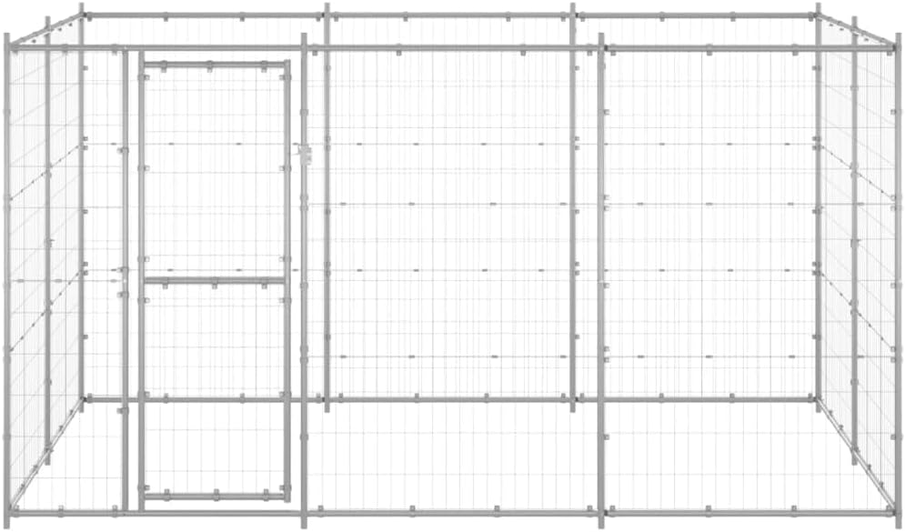 Outdoor Dog Kennel Galvanized Steel I445507