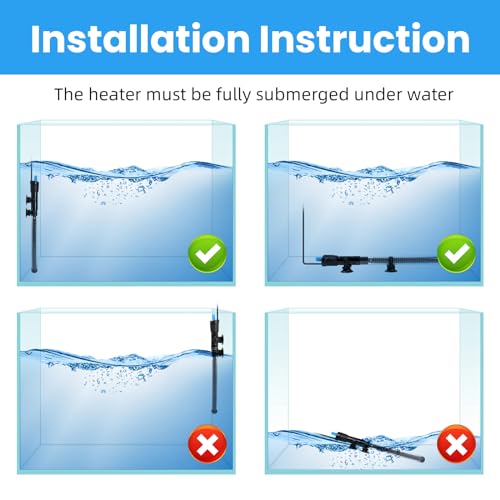Aquarium Heater 100W Submersible with Thermometer V94727