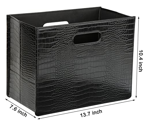 Magazine Basket Holder, Foldable Magazine Rack, Document Organizer V77877
