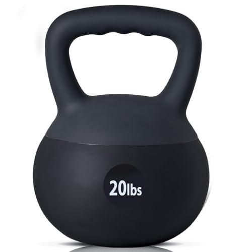 SogesPower Soft Kettlebells,Iron Sand Filled Weights Strength Training Kettlebells,Shock-Proof Weights and Wide-Grip Handle,Fitness Soft Kettlebells for Women Men Children,Home Gym Kettlebells