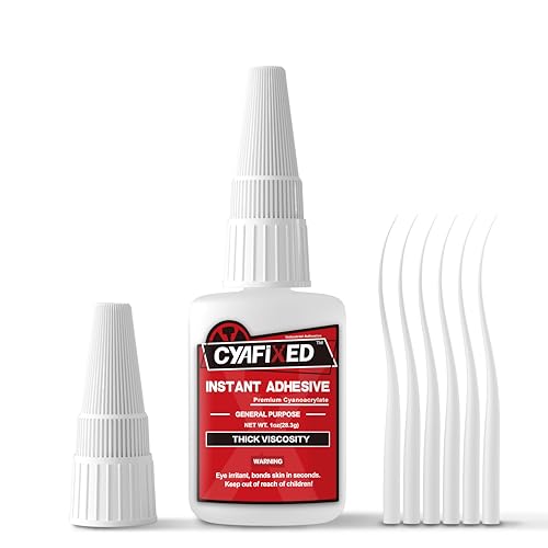 Strong Cyanoacrylate (CA) Super Glue, High Strength Thick Viscosity Instant CA Glue, 4 oz. (113.6 Grams) - CA Glue for Hobby Models, DIY Crafts and Filling Gaps