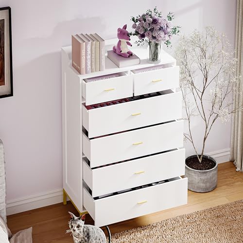 6 Drawer Dresser with LED Light for Bedroom L690018