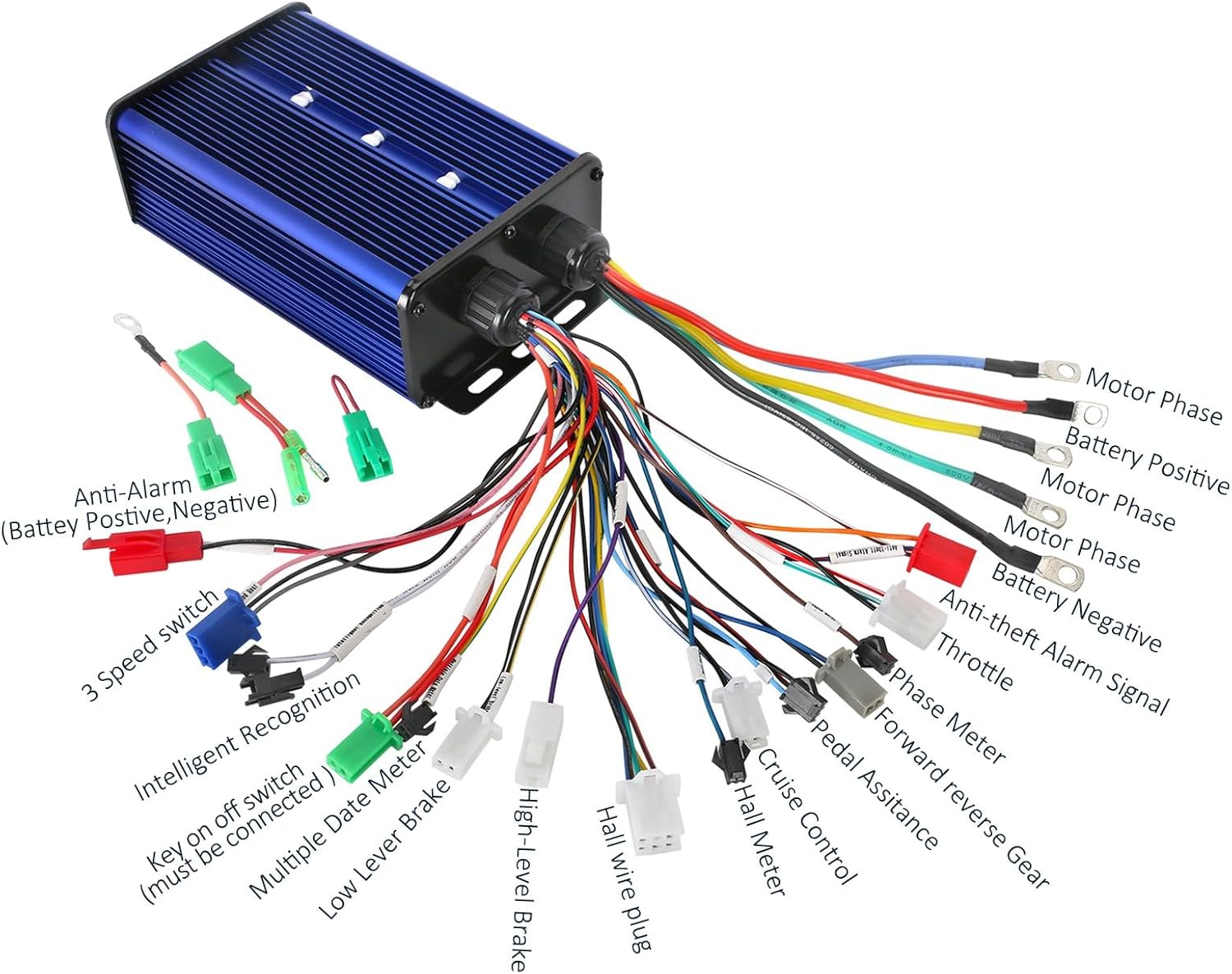 Electric DC Motor 3000W 72V Brushless Kit for Scooter Go Kart E-Bike Z357256