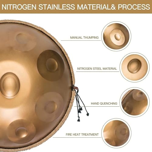 Handpan Drum 10 Notes 22 Inch 432Hz R988994