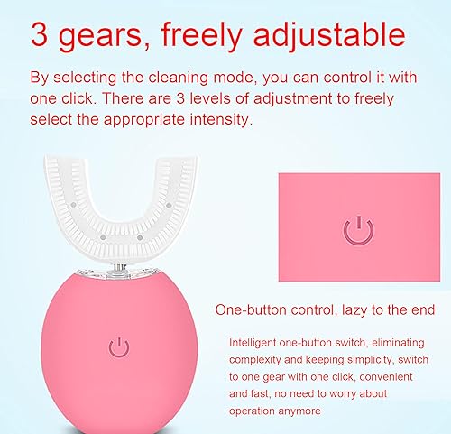 U Shaped Automatic Toothbrush for Adults, Wireless Charging, IPX7 Waterproof Z617