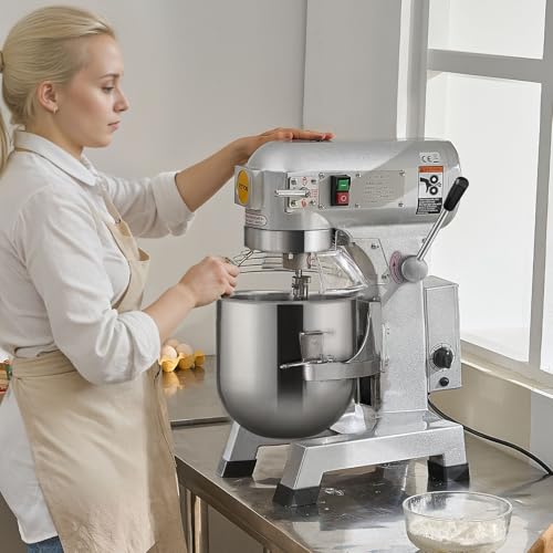 Commercial Food Mixer 10Qt, 3 Speeds, 550W, Stainless Steel Bowl U322