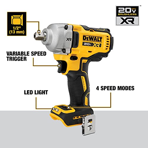 Cordless Impact Wrench, 1/2", Bare Tool Only M776586