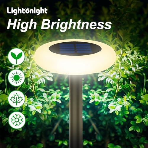 Solar Lights Outdoor, Color Changing with Remote, Pathway Lights for Garden Yard (6 Pack) A105329