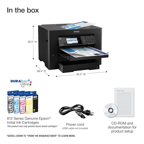 Wireless All-in-One Wide-Format Printer with Auto 2-Sided Print, Copy, Scan and Fax Y10246