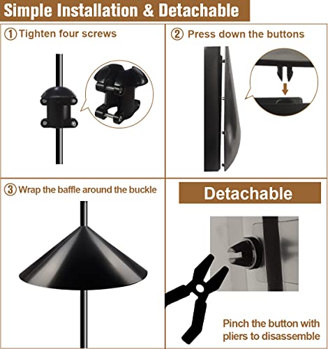 Squirrel Baffle for Bird Feeder Pole, 19 Inch Diameter X77909