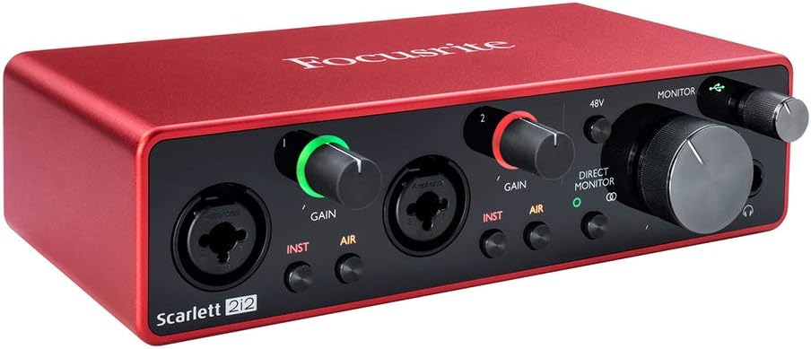 USB Audio Interface with Pop Filter and XLR Cable Z119592