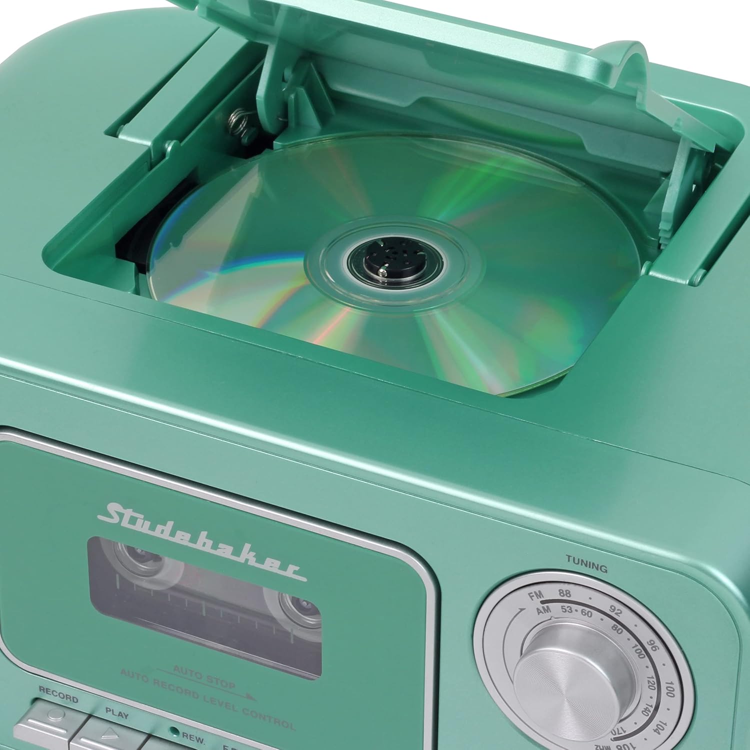 Portable Stereo CD Player with AM/FM Radio and Cassette Recorder X164