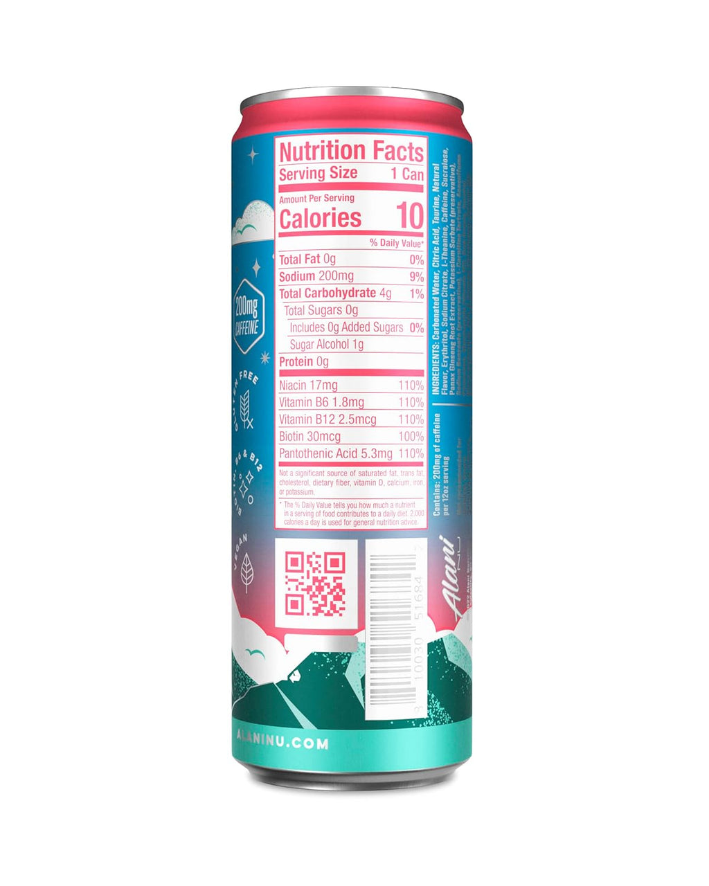 Sugar Free Kiwi Guava Energy Drink with Caffeine, 12 oz Cans (12 Pack) G581434