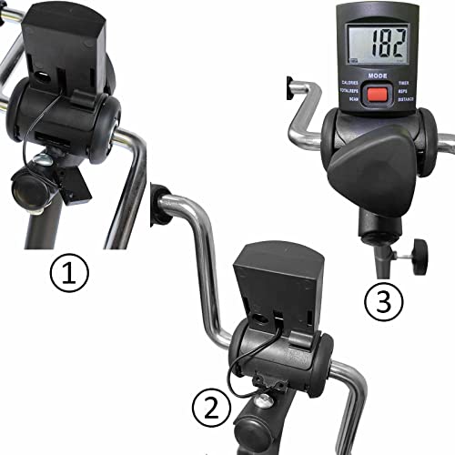 Pedal Exerciser for Arms and Legs, Adjustable Fitness Equipment for Seniors, with Monitor B64391