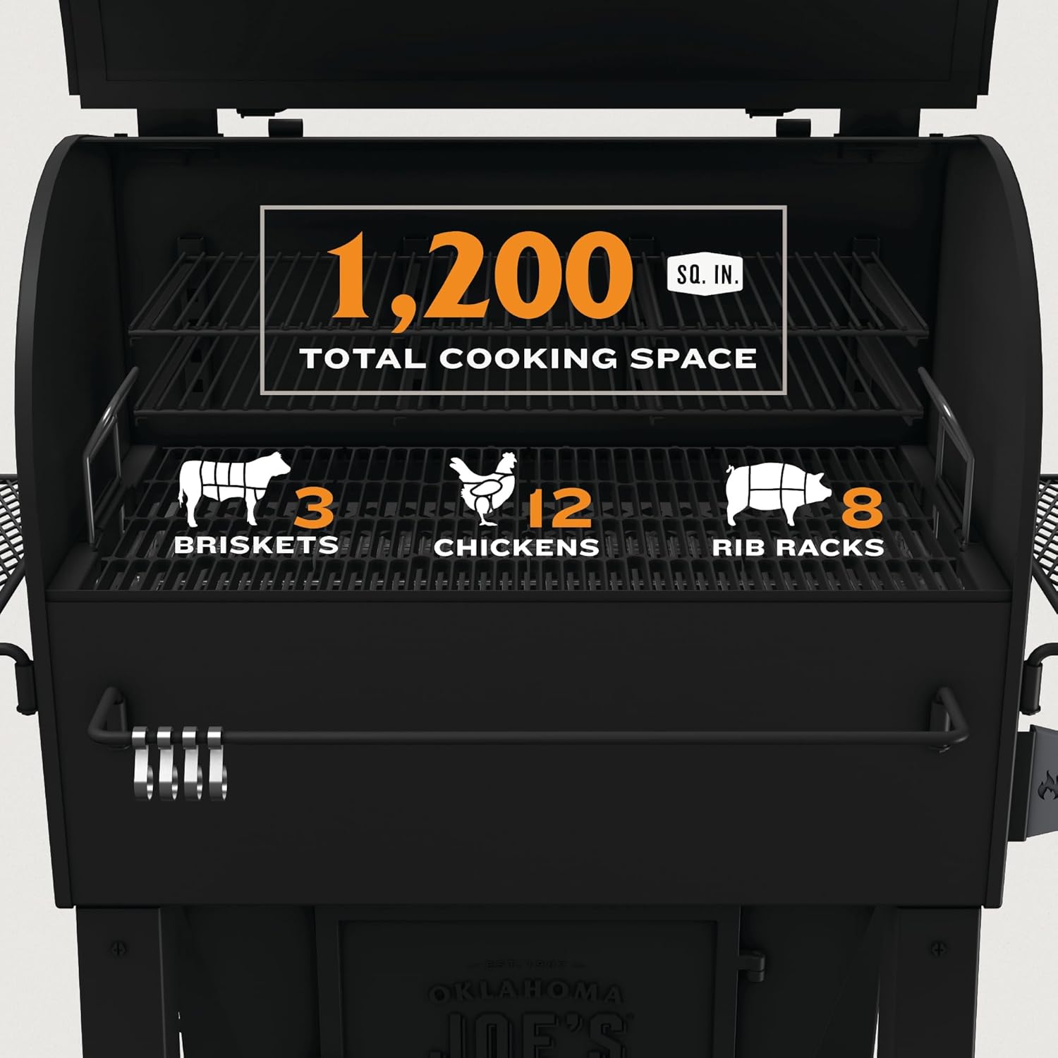 Centerbox Smoker, Black Steel B309