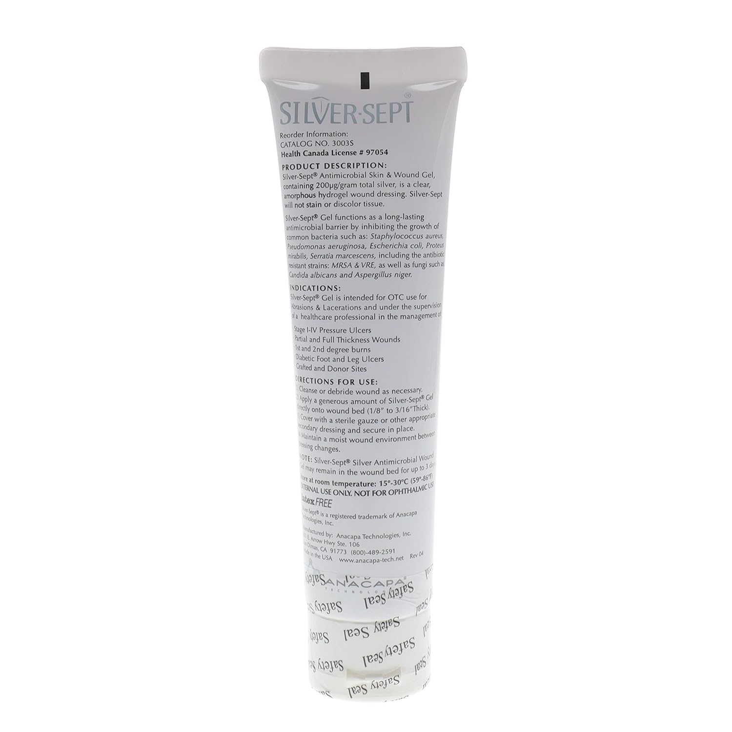Skin and Wound Gel for Ulcer and Burn Care Z40785