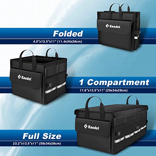 Car Trunk Organizer with Lid, Collapsible Storage for SUV, Truck, Sedan T2149
