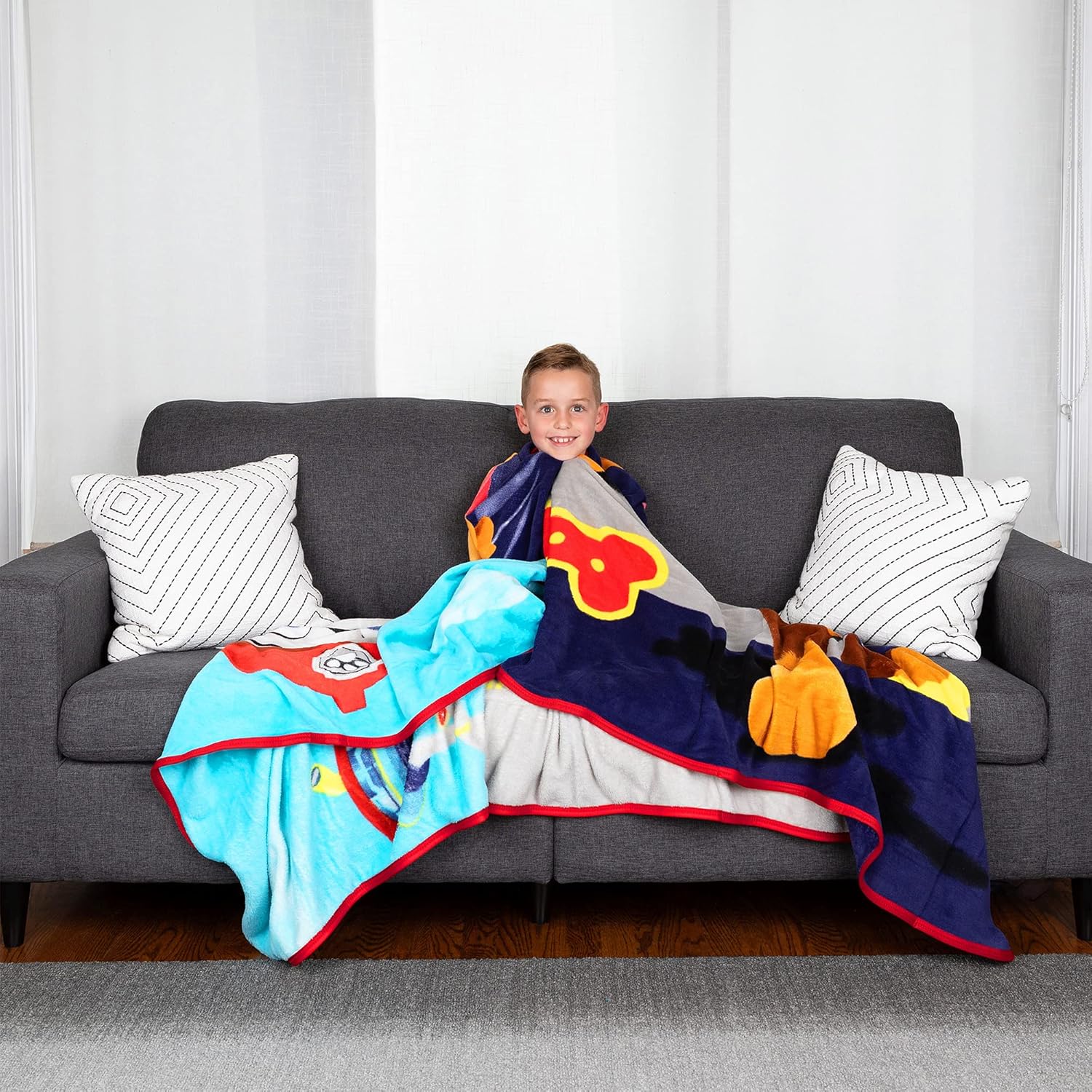 Super Soft Plush Micro Raschel Blanket, 62 x 90 in R34990