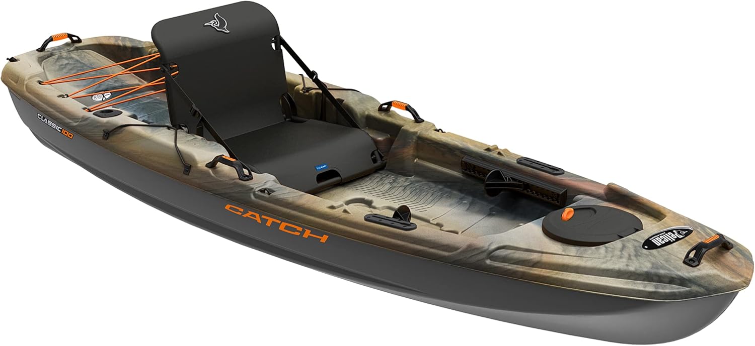 Sit-on-Top Fishing Kayak 10 ft with Dual Position Seating W464790